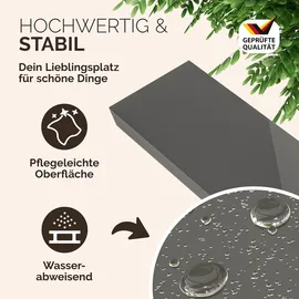 CASARIA Hängeregal 110 x 3,8 x 23 cm Grau