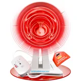 Rotlichtlampe  Vitaltherm 150 Watt– Infrarot Wärmelampe mit Timer & Dimmer