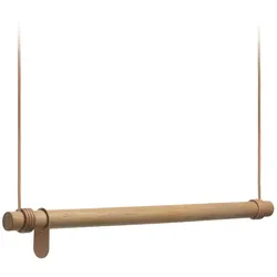 Lind DNA - Swing Hängegarderobe M (80 cm), Eiche natur / Leder natur