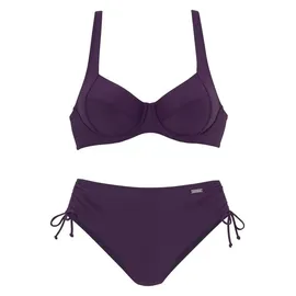LASCANA Bügel-Bikini Damen Lila 44 Cup E