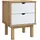 vidaXL Nachtschrank OTTA 45 x 39 x 57 cm Braun/Weiß