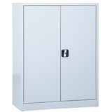 Gürkan Stahlschrank 100027 lichtgrau 92,0 x 42,0 x 120,0 cm, aufgebaut