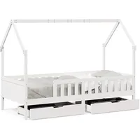 VidaXL Kinderbett mit Schubladen 90x200 cm Massivholz Kiefer -