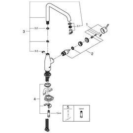 Grohe Essence Einhand-Spültischbatterie - Chrom