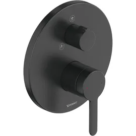 Duravit C.1 Einhebel-Brausemischer Unterputz rund für 2 Verbraucher Schwarz Matt C14210012046