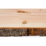 binderholz Holzbrett Massivholz Douglasie unbesäumt 120 x 37 cm 30 mm Blau