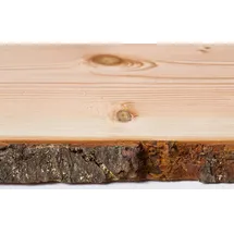 binderholz Holzbrett Massivholz Douglasie unbesäumt 120 x 37 cm 30 mm Blau