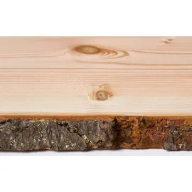 binderholz Holzbrett Massivholz Douglasie unbesäumt 120 x 37 cm 30 mm Blau