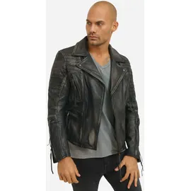 trueprodigy Bryan Lederjacke Schwarz XL