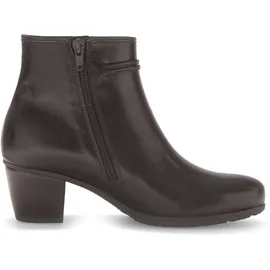 Gabor Stiefelette GABOR, Damen, Gr. 40, dunkelbraun, Kalbsleder, unifarben, Schuhe Stiefelette, Trichterabsatz, Ankleboots mit Hovercraft Luftkammer-Laufsohle