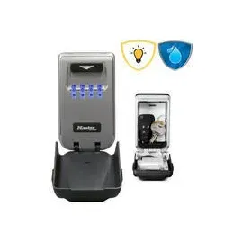 Master Lock Schlüsseltresor mit beleuchteten Zahlencode [Medium] [Wetterfest] - 5425EURD - Schlüsselsafe
