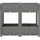 furnicato Hochbeet 80 x 40 x 71 cm Grau