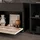 Vicco Vicco, Wohnwand, Wohnzimmerschränke Berno, Schwarz/Sandeiche, 2 Teile (70.80 x 35.30 x 38.90 cm)