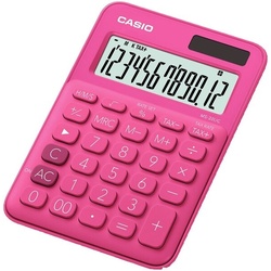 Casio Tischrechner MS 20 UC, pink, 12-stelliges Display