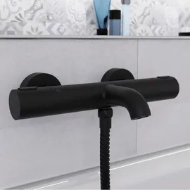 Schütte Los Angeles Thermostat Wannenfüllarmatur Schwarz Matt