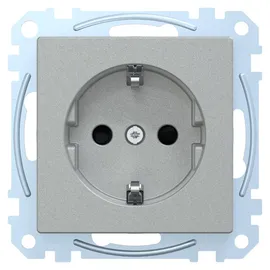 Merten Schuko-Steckdose Aluminium 1 St.