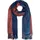 Stylebreaker Schal in Cognac-Dunkelblau | Gr.: onesize