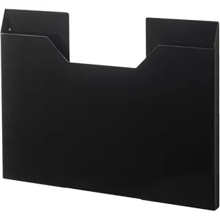 Yamazaki 4887 TOWER Placemat Case Wide, black, Steel, 50.5 x 2.5 x 36.5 cm