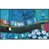 Wash+Dry Fußmatte Stadt in Blau