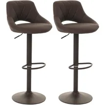 MCW Barhocker N64 2er Set drehbar höhenverstellbar  Braun