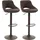 MCW Barhocker N64 2er Set drehbar höhenverstellbar  Braun