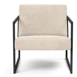 Innovation Living Sessel mit Armlehnen Vikko Cord Weiß Ivory