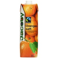 Jacoby Orangensaft aus Orangensaftkonzentrat Fairtrade, 6er Pack (6 x 1 l)
