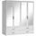 SchlafKONTOR IVAR Kleiderschrank mit Spiegel", weiß - 180 x 190 x 51 cm (B/H/T)