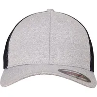 Flexfit Melange Mesh Kappe, Heather/Navy, one Size