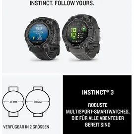 Garmin Instinct 3 Solar 45 mm Schwarz / Schwarz