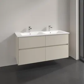 Villeroy & Boch Collaro Waschtischunterschrank C14700VN 126,1x61x48cm, Waschbecken mittig, Cashmere grey