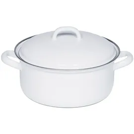 RIESS Classic Kasserolle 18 cm weiß