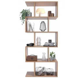 matkam Bücheregal Holzwerkstoff 76,4x176x28 cm Erle