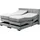 ed exciting design Boxspringbett »Talena« inkl. Motor und Topper grau