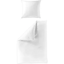 BIERBAUM Bettwäsche Mako-Satin, white ( 240x220cm, mit 2 Kissen) - 240x220cm, mit 2 Kissen