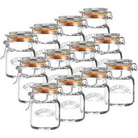 Kilner Bügelverschlussglas quadratisch 70 ml 12 St.