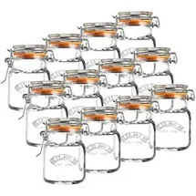 Kilner Bügelverschlussglas quadratisch 70 ml 12 St.
