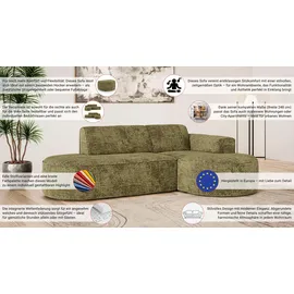 OTTO home Eckcouch Polyester 2-Sitzer Grün