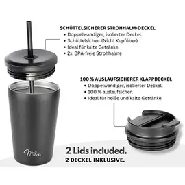 MILU Isolierbecher schwarz 400,0 ml