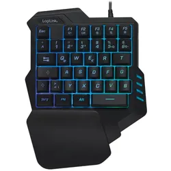 LogiLink Illuminated one-hand gaming - Tastatur