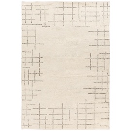 Obsession Teppich »My Freya 271«, rechteckig, Handweb Teppich, geometrisches Muster, 80% Wolle, handgewebt, beige
