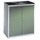 Californian Products CP Stahlschrank 88210-00 S10017 lichtgrau, rededagrün 94,0 x 50,0 x 100,0 cm, aufgebaut