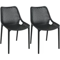 CLP 2er Set Stühle Air schwarz