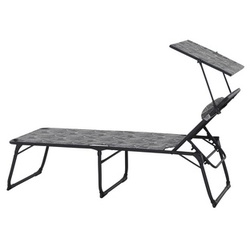 SIENA GARDEN Campingliege »Natura«, Alugestell, Polyester, grau