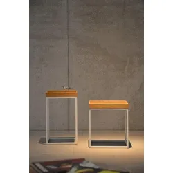 Beistelltisch FIAM "pino", braun (tablett eiche natur), B:33cm H:55cm T:33cm, Tische, in verschiedenen Gestellfarben, Höhe 55 cm