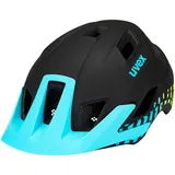 Uvex access - leichter MTB-Helm für Damen und Herren - individuelle Größenanpassung - optimierte Belüftung - black aqua lime matt - 57-62 cm