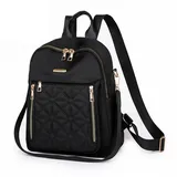 HAUSS SPOLE Rucksack Cityrucksack Wasserdicht Rucksäcke Schultertasche Handtasche Reisen (24 x33 x 11cm Laptop Notebook Tasche Schule Uni Rucksack, Schultertasche, Schule Rucksack, Anti-Diebstahl, Notebook Laptop Tasche), für Frauen Damen Jungen Teenager Freizeit Arbeit Business Reisen schwarz