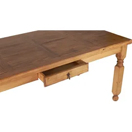 MiaMöbel Mexico Esstisch 140x75cm Massivholz Pinie Mexiko Möbel Mexikanisch
