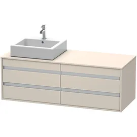 Duravit Waschtischunterschrank 4 Auszüge 140 x 49,6 x 55,1 cm Grau Matt