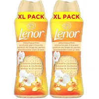 Lenor Wäscheparfüm Goldene Orchidee 495g, Non-Stop Frische Für Bis Zu 12 Wochen Im Schrank (Packung mit 2)